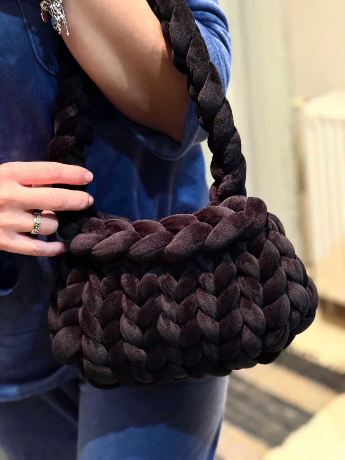 Handgjord marshmallow-väska 🤍 - 4