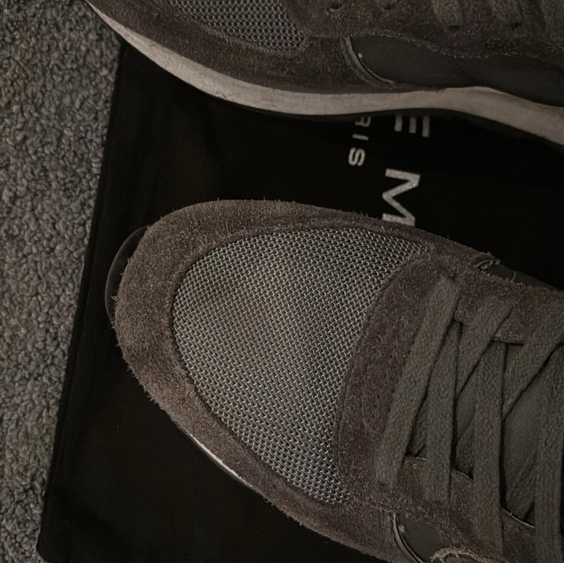 Grå Philippe Model sneakers i mocka - 4