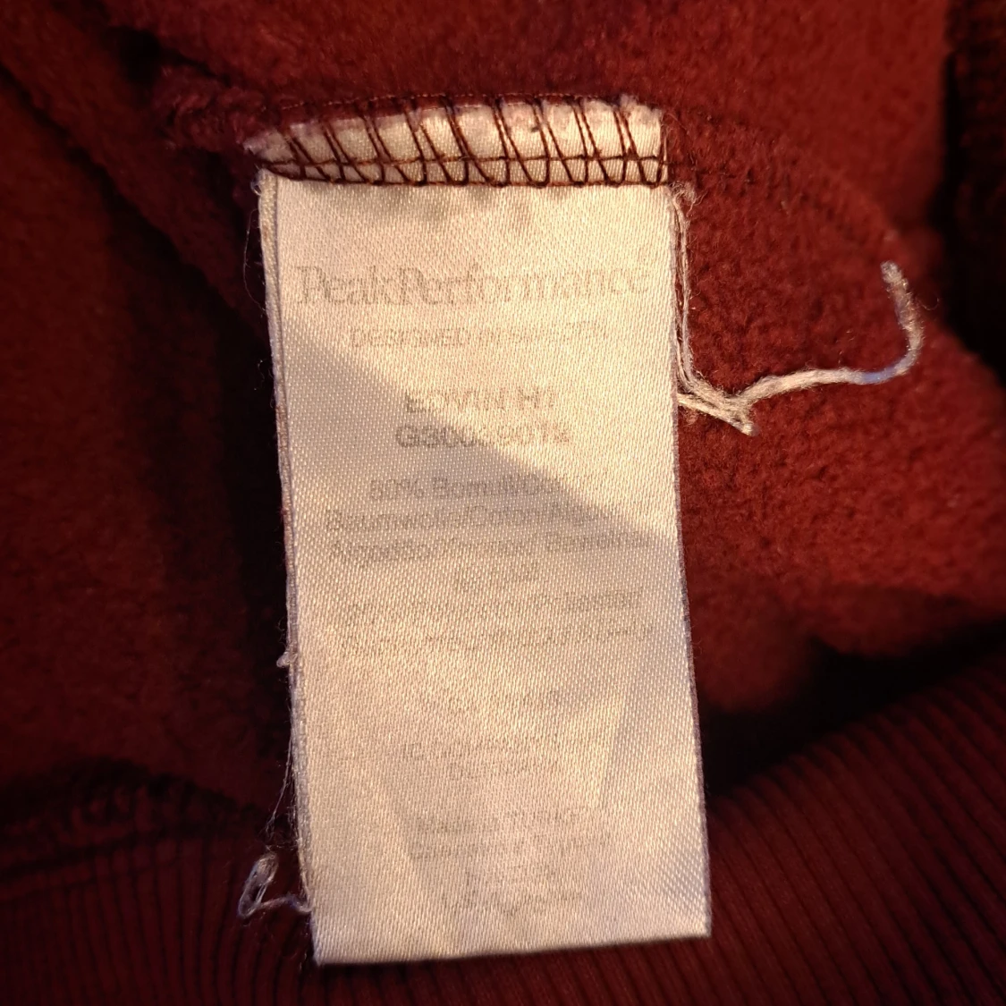 Röd hoodie Peak Performance L - 3