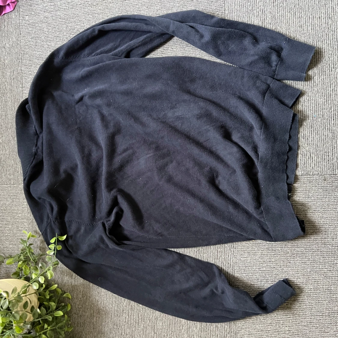 Mörkblå kofta från Dressmann i bomull - 3