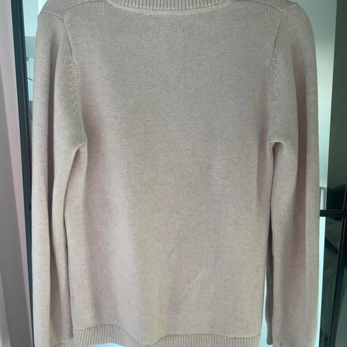 Beige stickad tröja Lexington S - 1