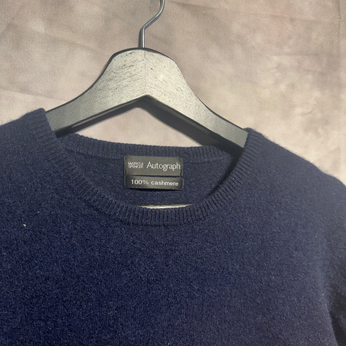 Mörkblå kashmirtröja från Autograph