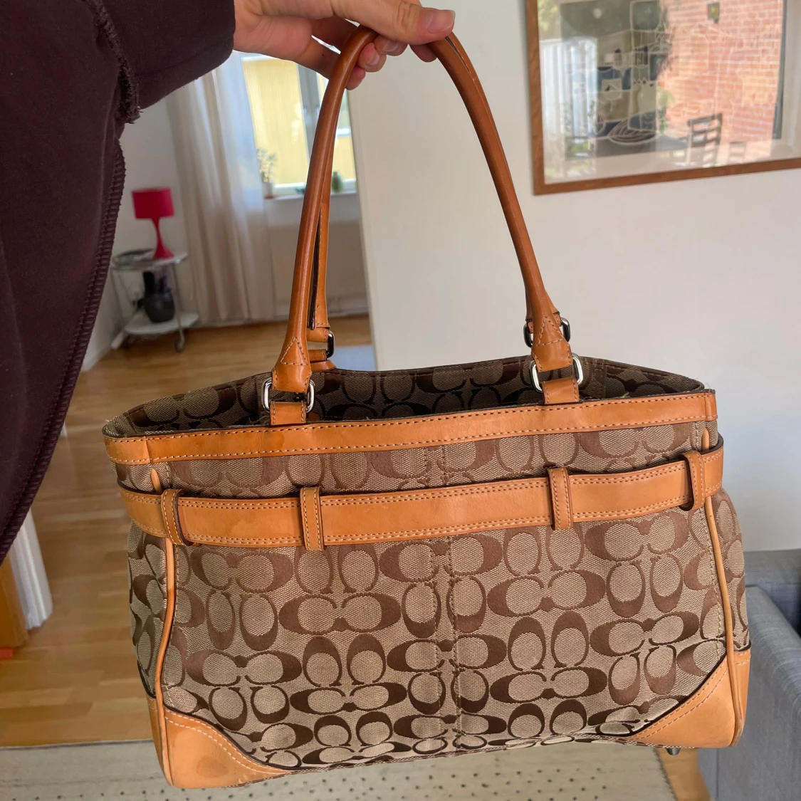 Brun Coach väska - 2