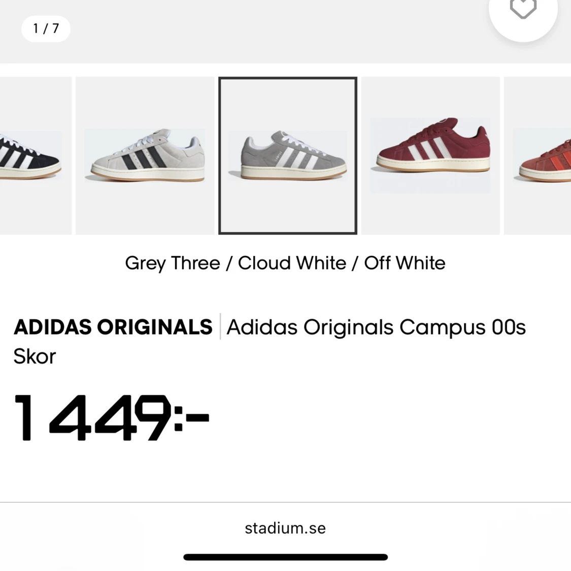 Adidas Campus 00s grå sneakers - 1