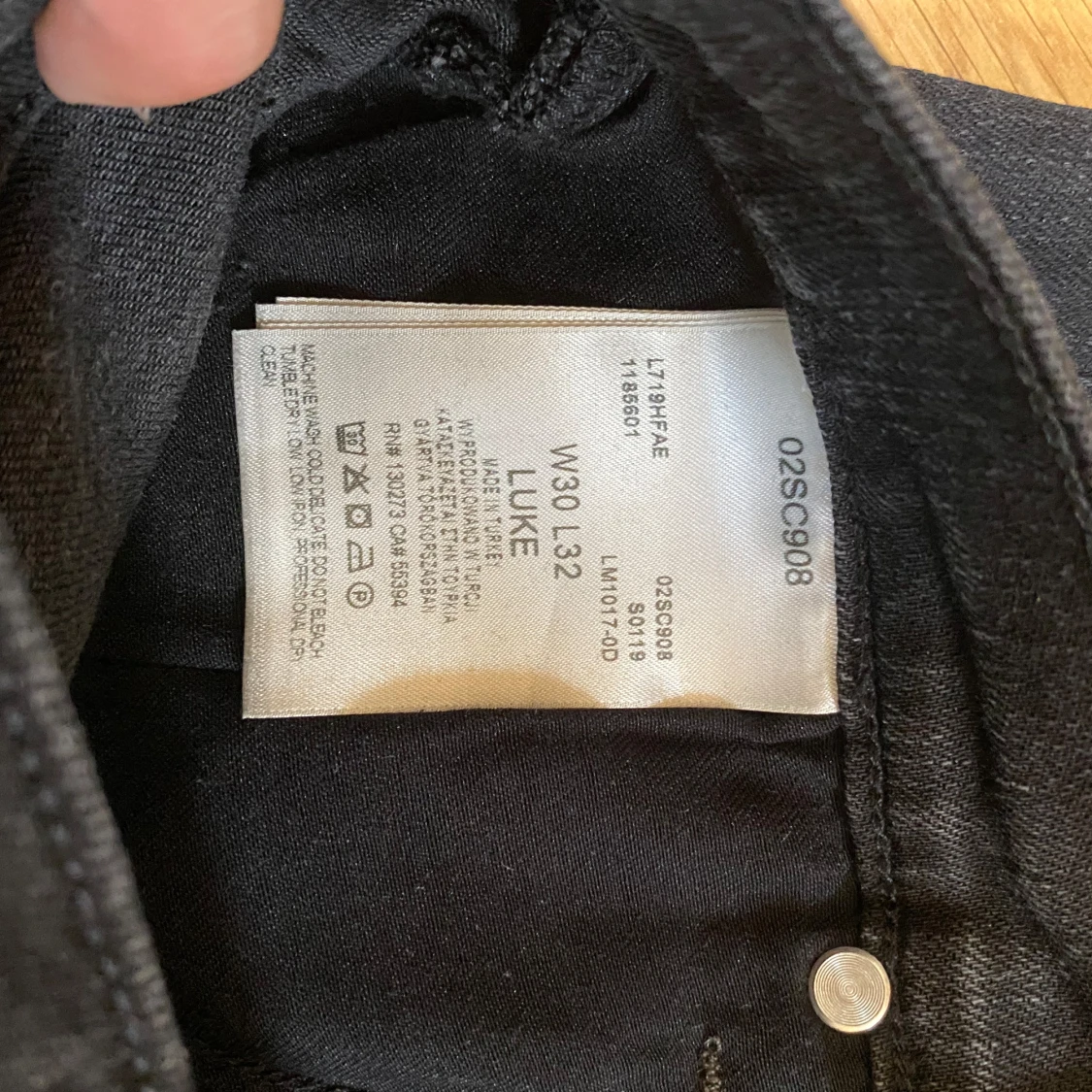 Svarta Luke jeans från Lee W30 L32 - 3