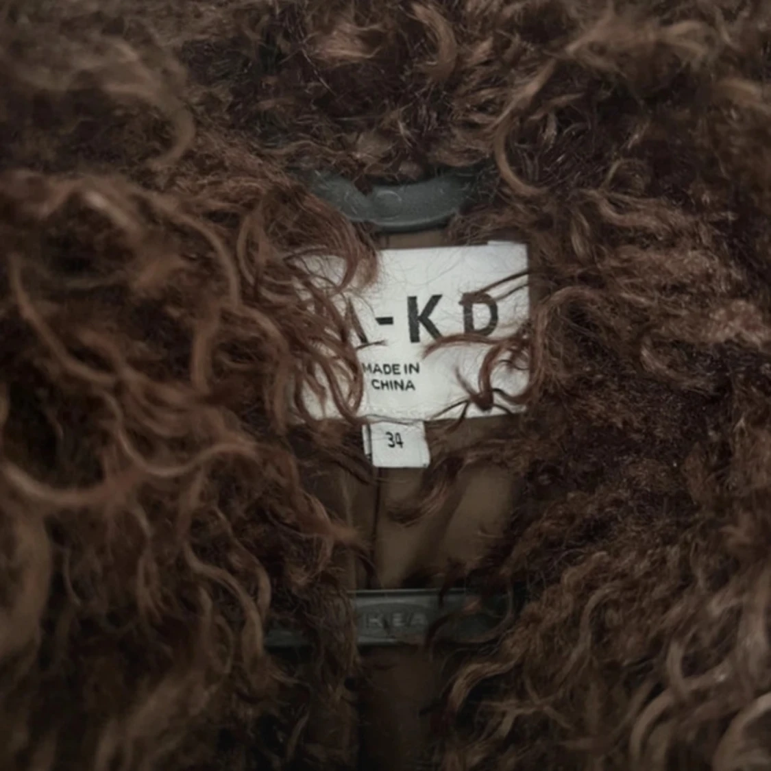 Brun fuskpälsjacka - 2