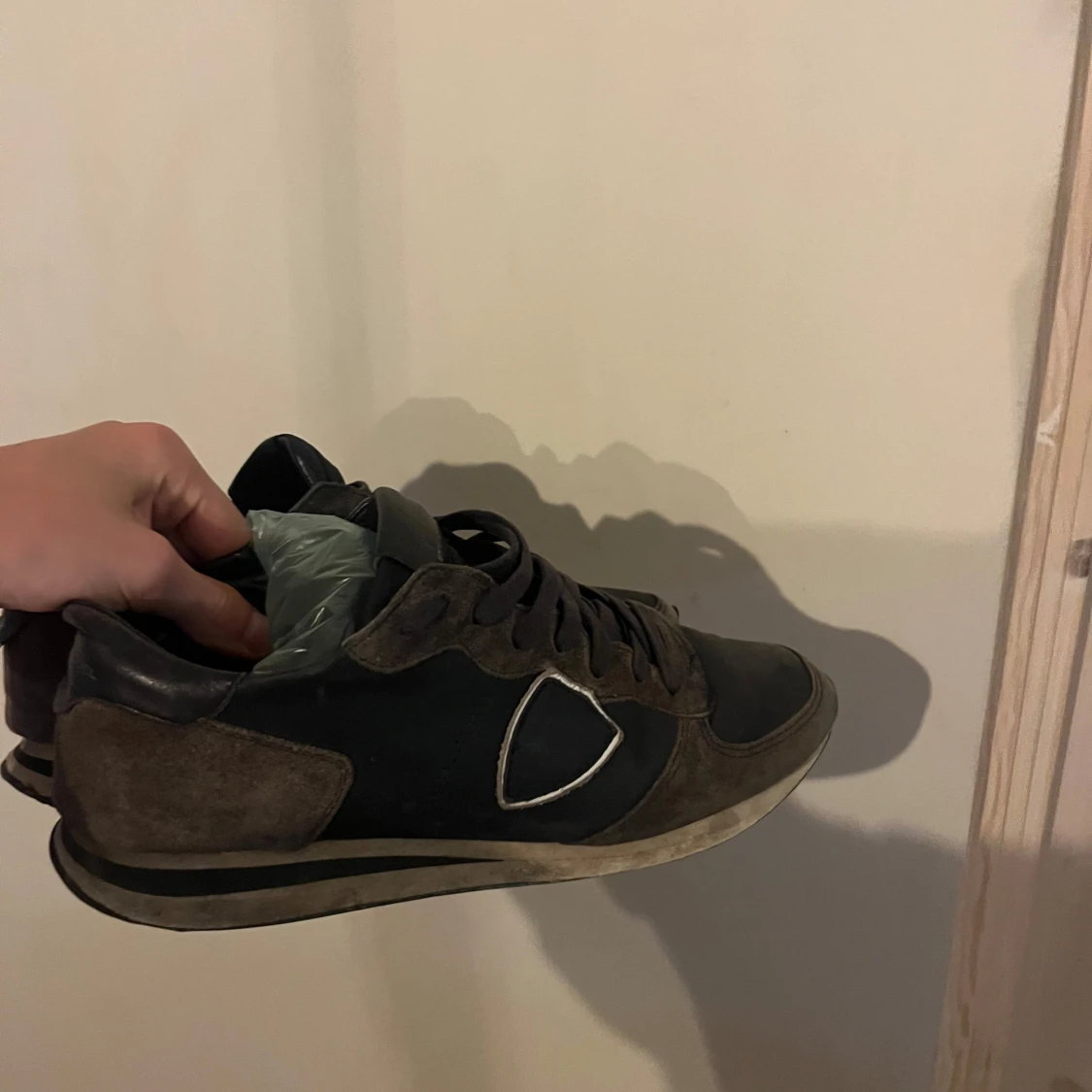 Philippe Model sneakers i mocka och skinn - 1