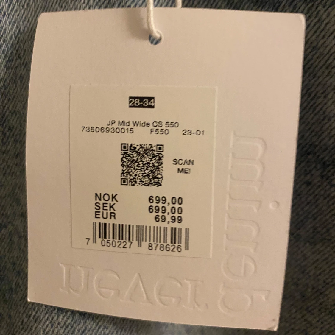 Ljusblå wide leg jeans från Bikbok (tall, långa) - 3