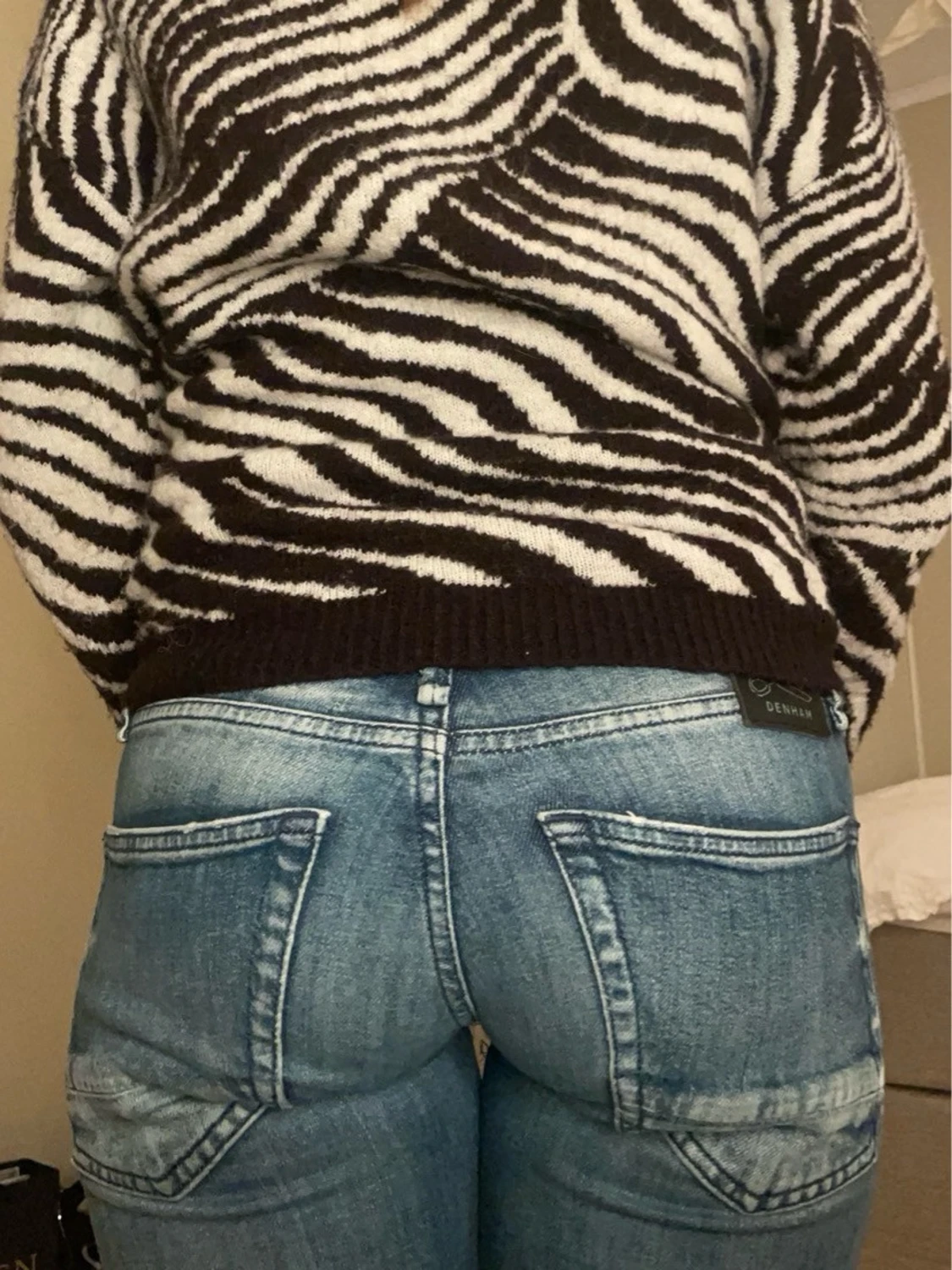 Blå bootcut jeans från Denham - 1