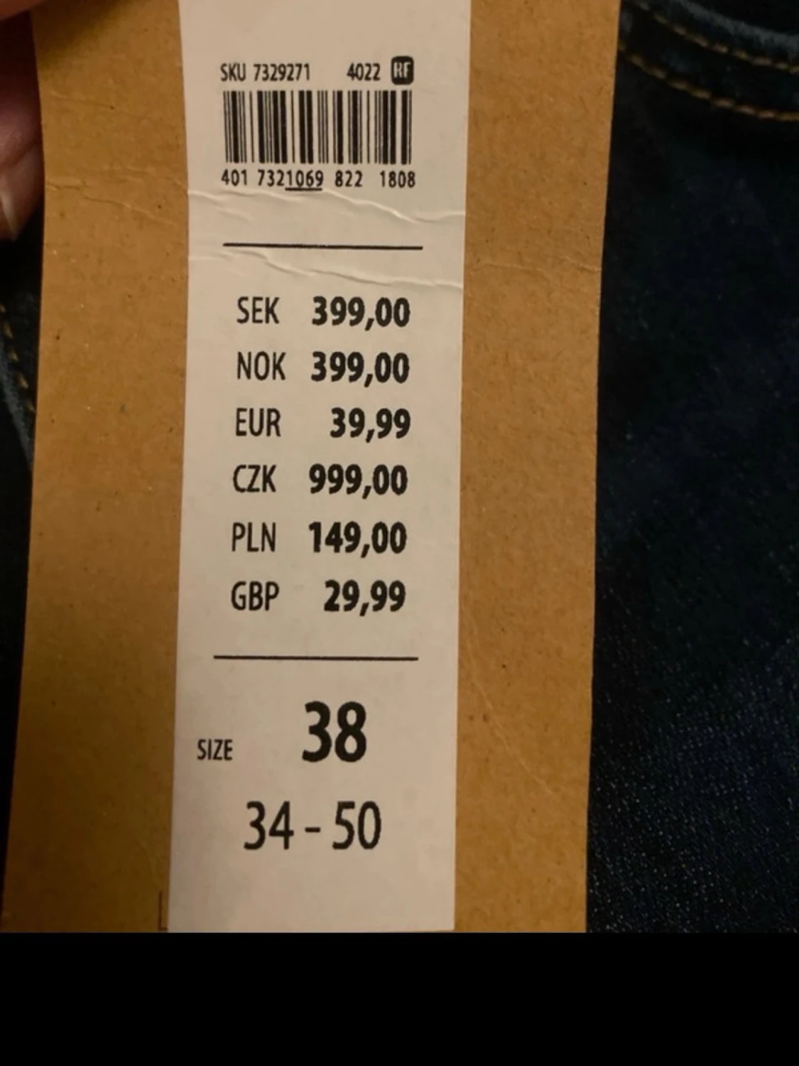 Mörkblå bootcut jeans från Karen - 6