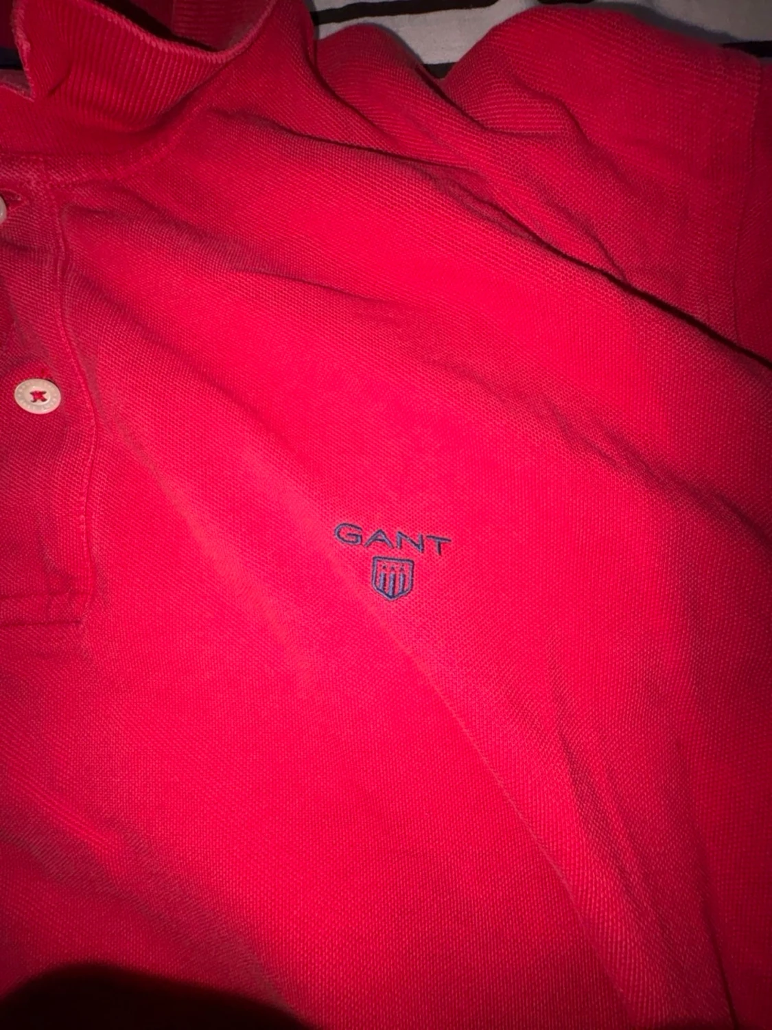 Röd pikétröja från GANT i 2XL - 2