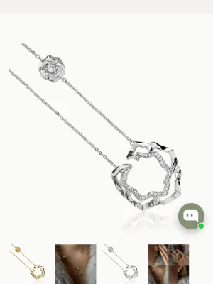 Ioaku  - halsband och stud örhängen från ioaku, winter flower kollektion💕priset inkluderar båda, kom privat för enskilt pris!