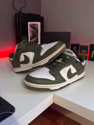 Nike Dunk Low Olive - Nike Dunk Low Olive i super fint skick, använda max 10 gånger, väldigt fint skick!