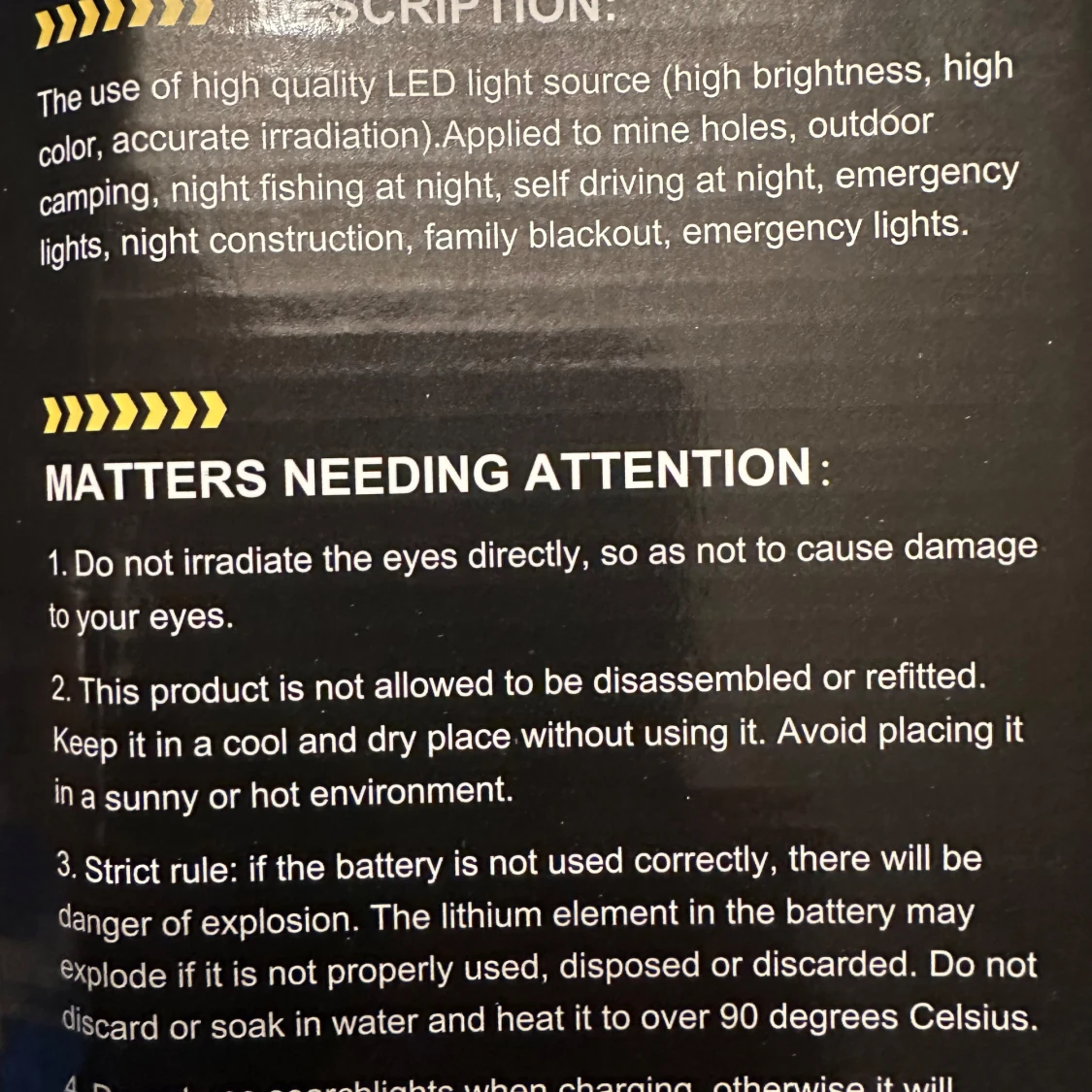 Kraftfull ficklampa W590 - 3