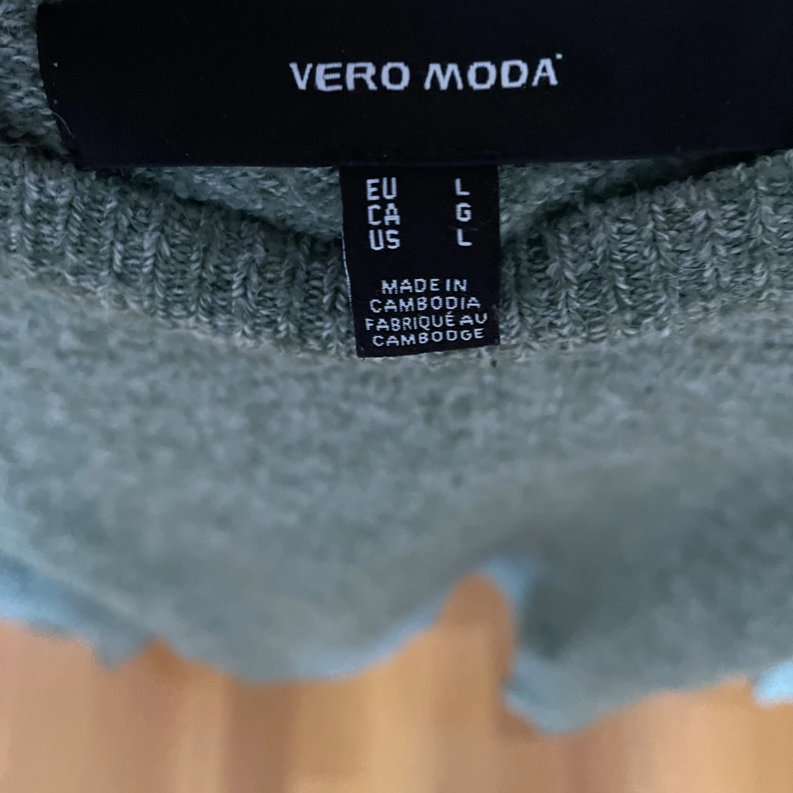 Grön stickad tröja från Vero Moda - 1