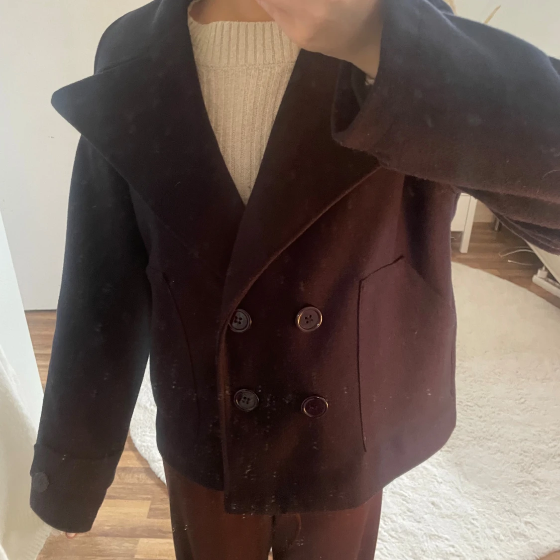 Mörkblå skepparkavaj från Design by Si