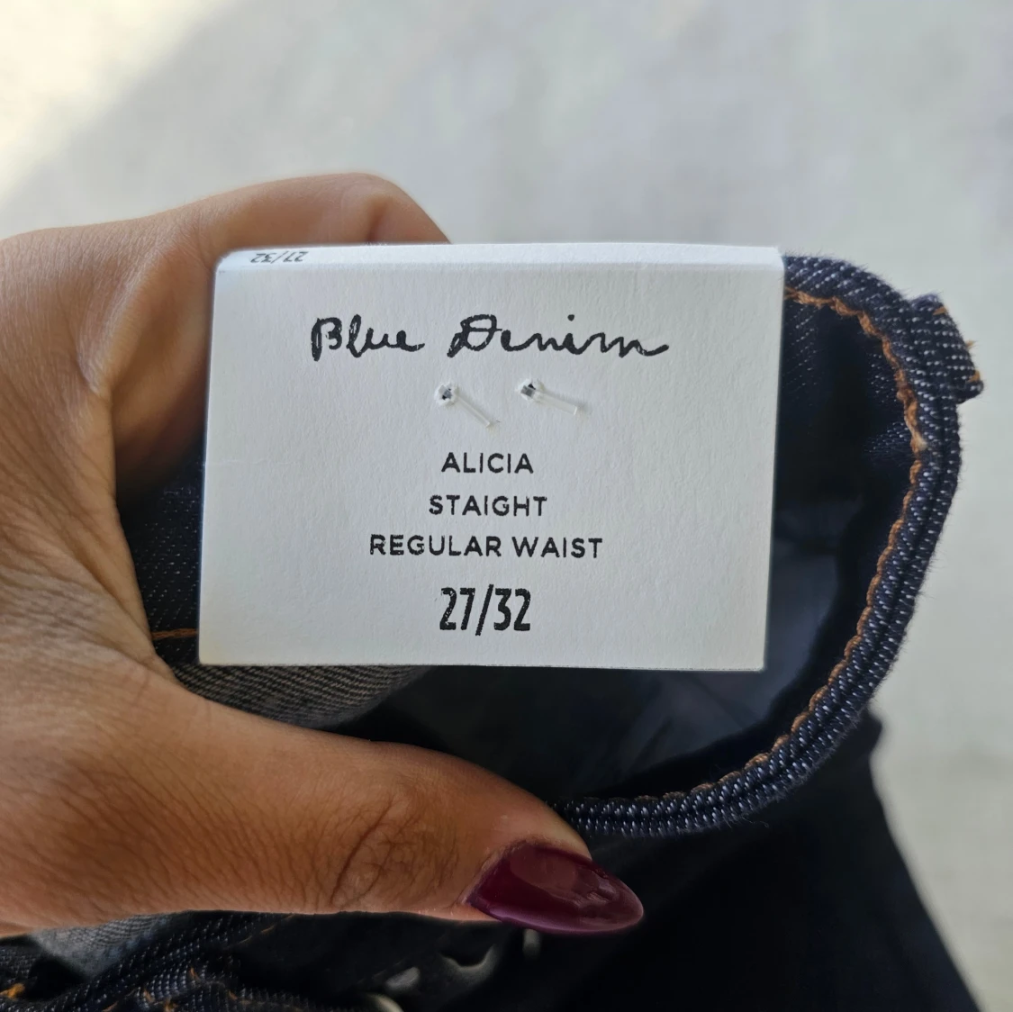 Mörkblå jeans från ONLY, Alicia 27/32 - 3