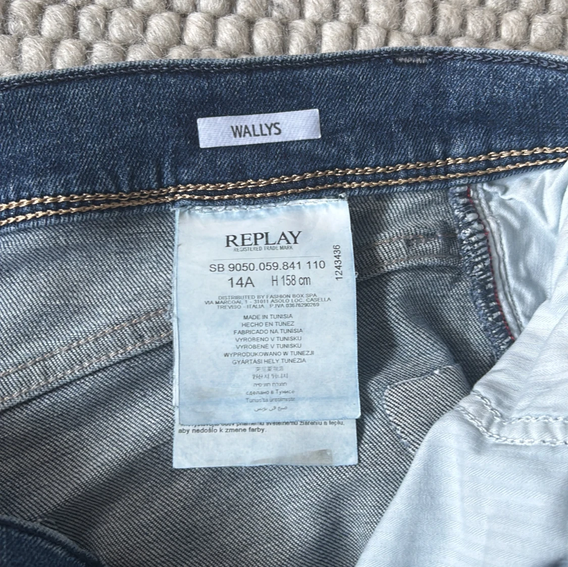 Blå Replay jeans straight fit - 3