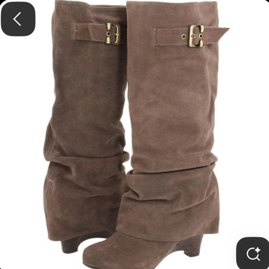 Söker Bruna mockastövlar med spänne