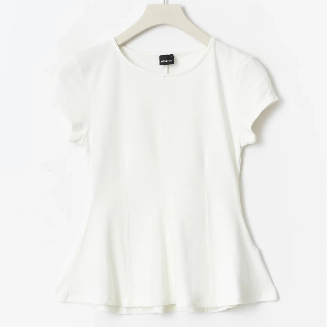 Vit peplum topp från Gina Tricot - 2
