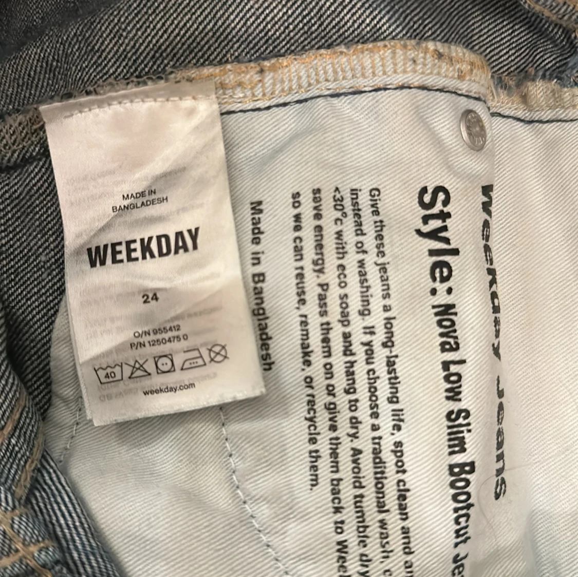 Weekday Nova Low Slim Bootcut Jeans - 2