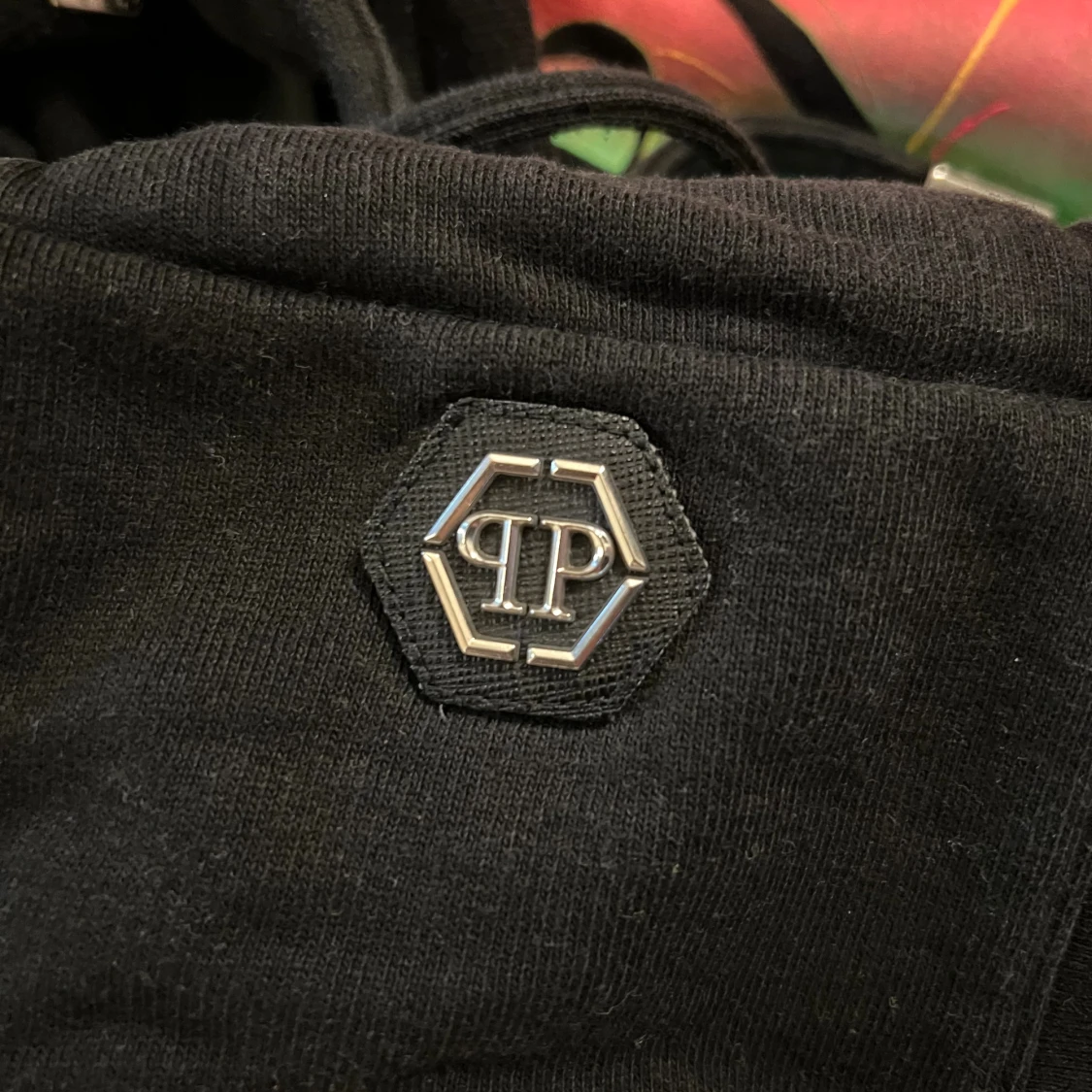 Svart hoodie från Philipp Plein med dödskalle - 1