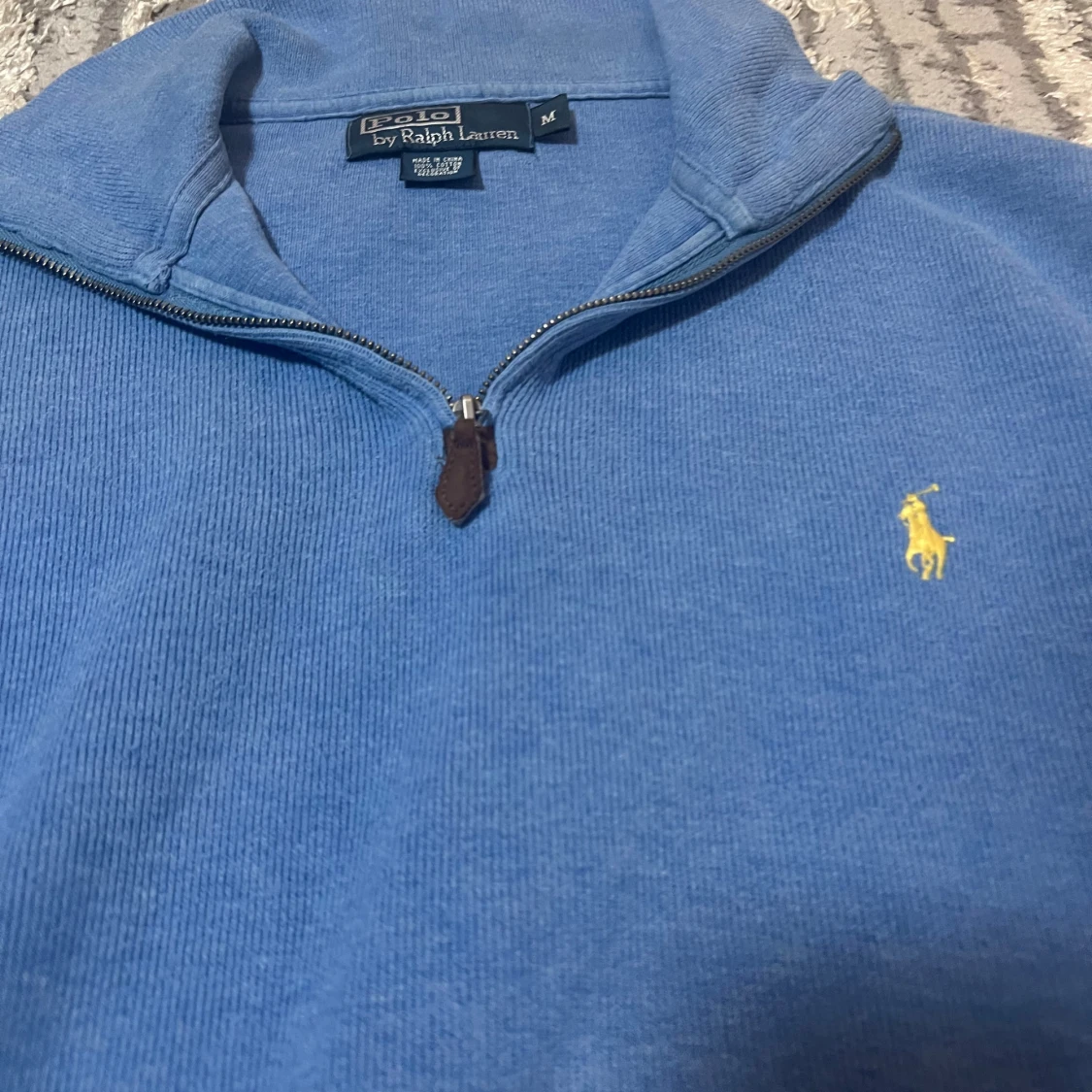 Blå half zip tröja från Polo Ralph Lauren - 1