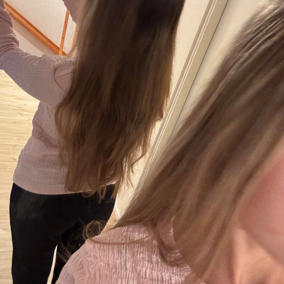 Ljusrosa långärmad topp  - 1