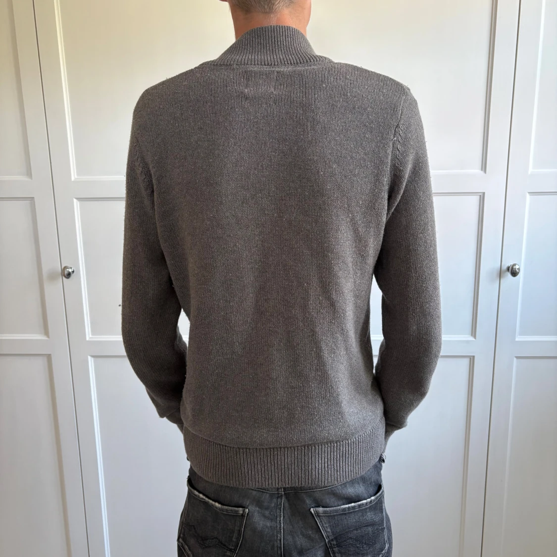 Mörkgrå Hel Zip - 1