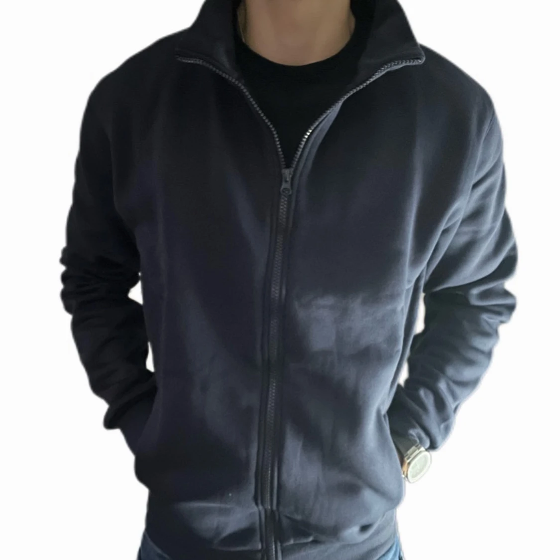 Navy full zip