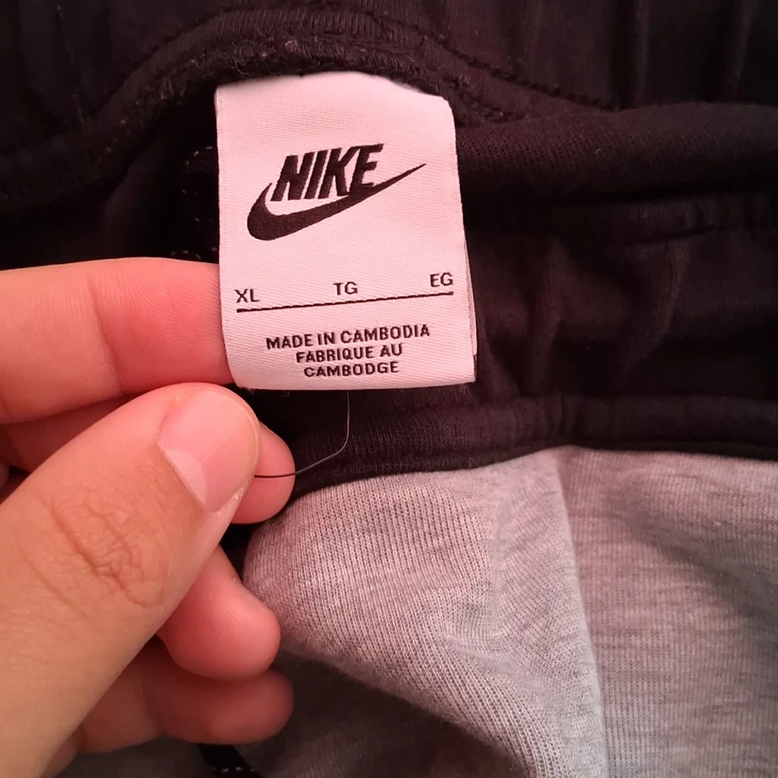 Nike hoodie svart/grå XL - 2