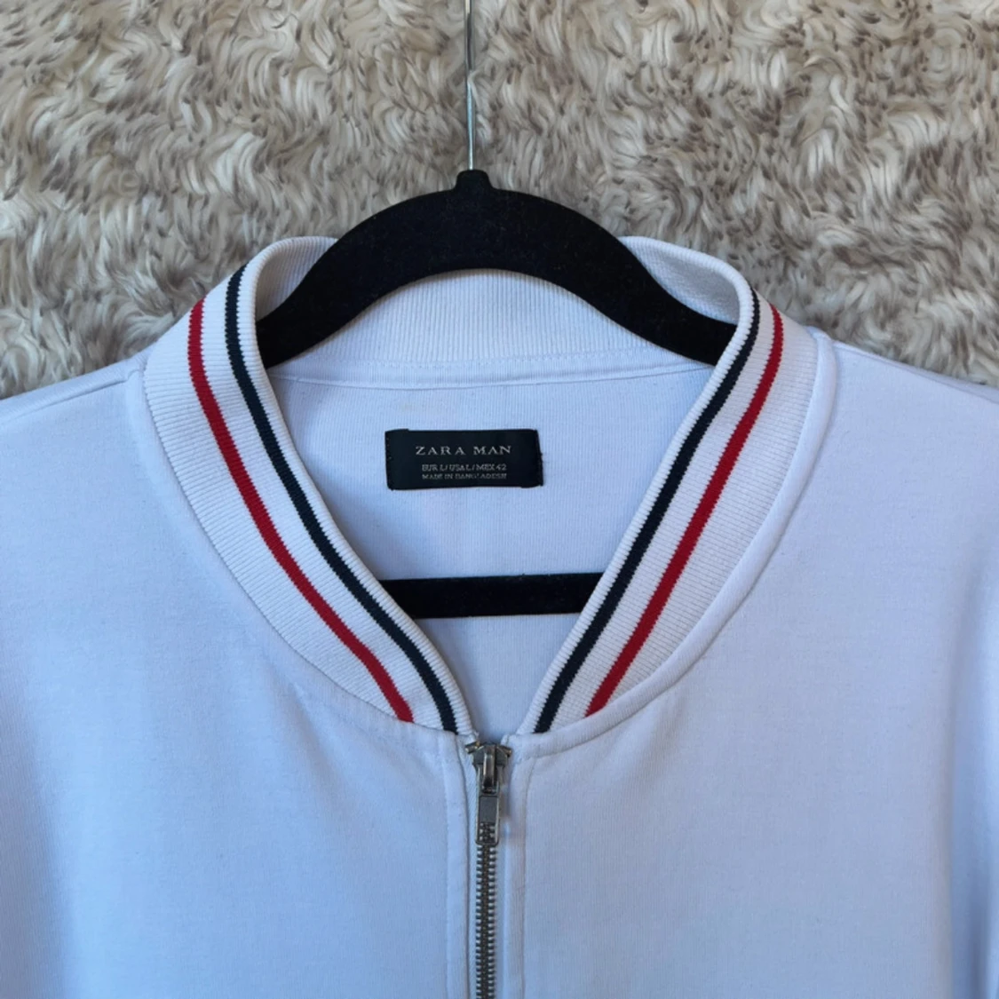 Vit tröja med dragkedja från Zara Man - 1