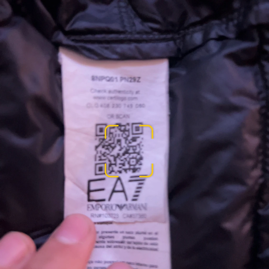 Svart dunväst från EA7 Emporio Armani - 4