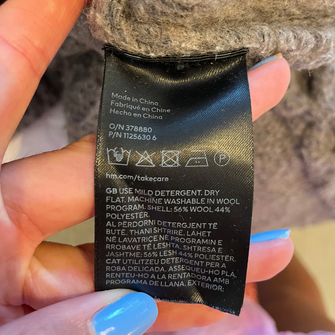 Brun/ beige polotröja i ullmix från H&M - 2