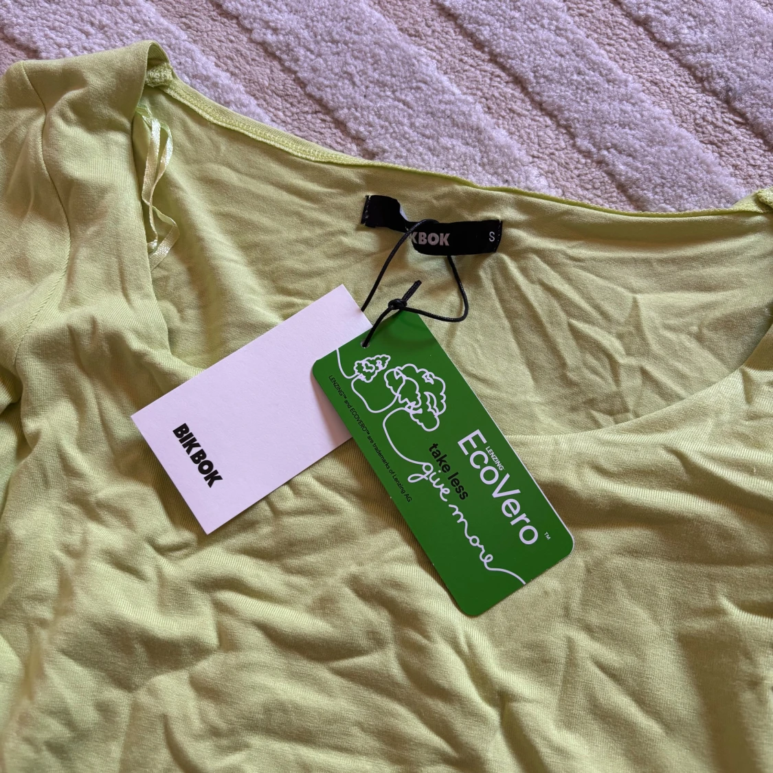 Grön långärmad topp från Bik Bok - 4
