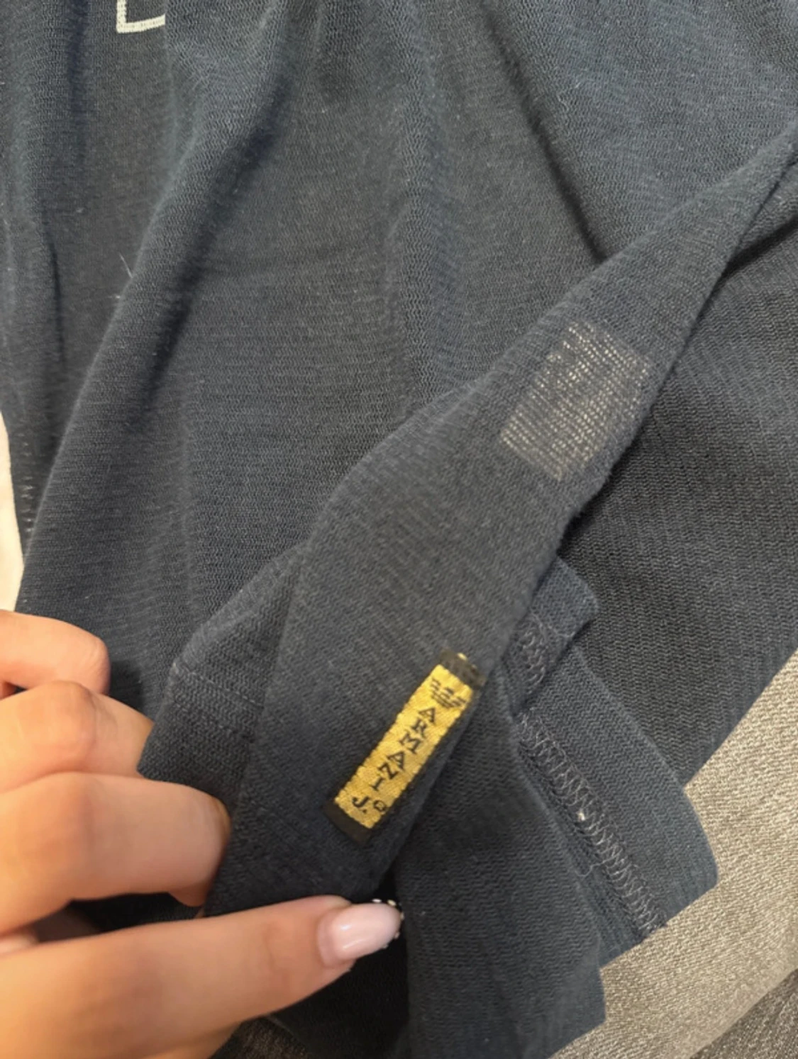 Mörkblå mesh t-shirt Armani Jeans - 5