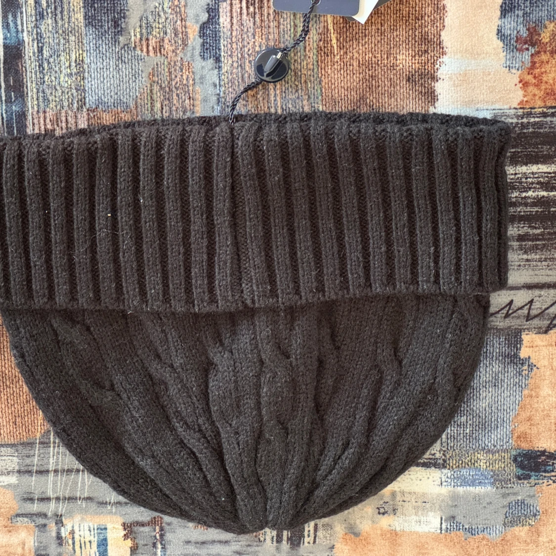 Svart kabelstickad mössa Polo Ralph Lauren - 3