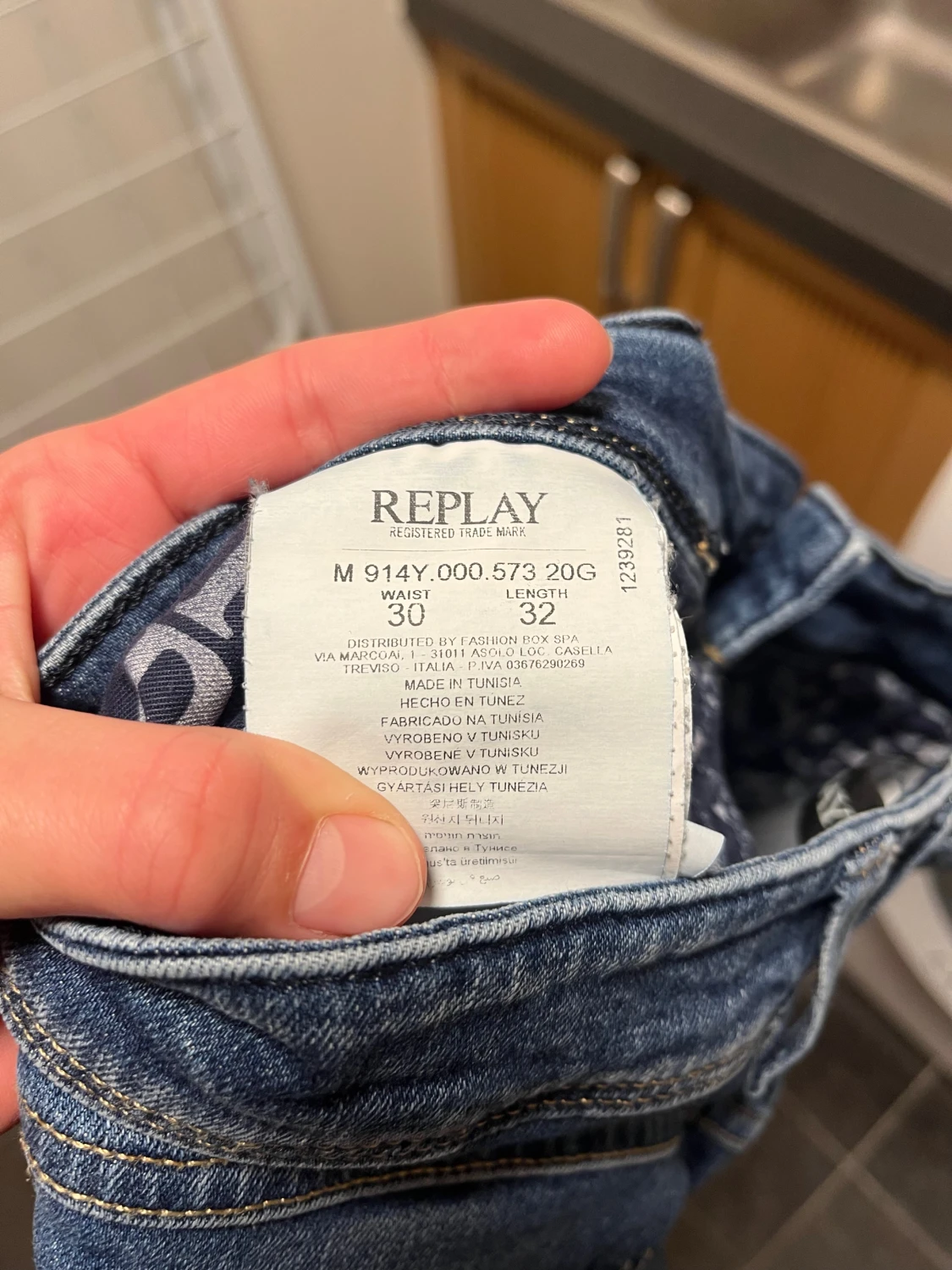 Replay Anbass blå jeans slim fit - 4