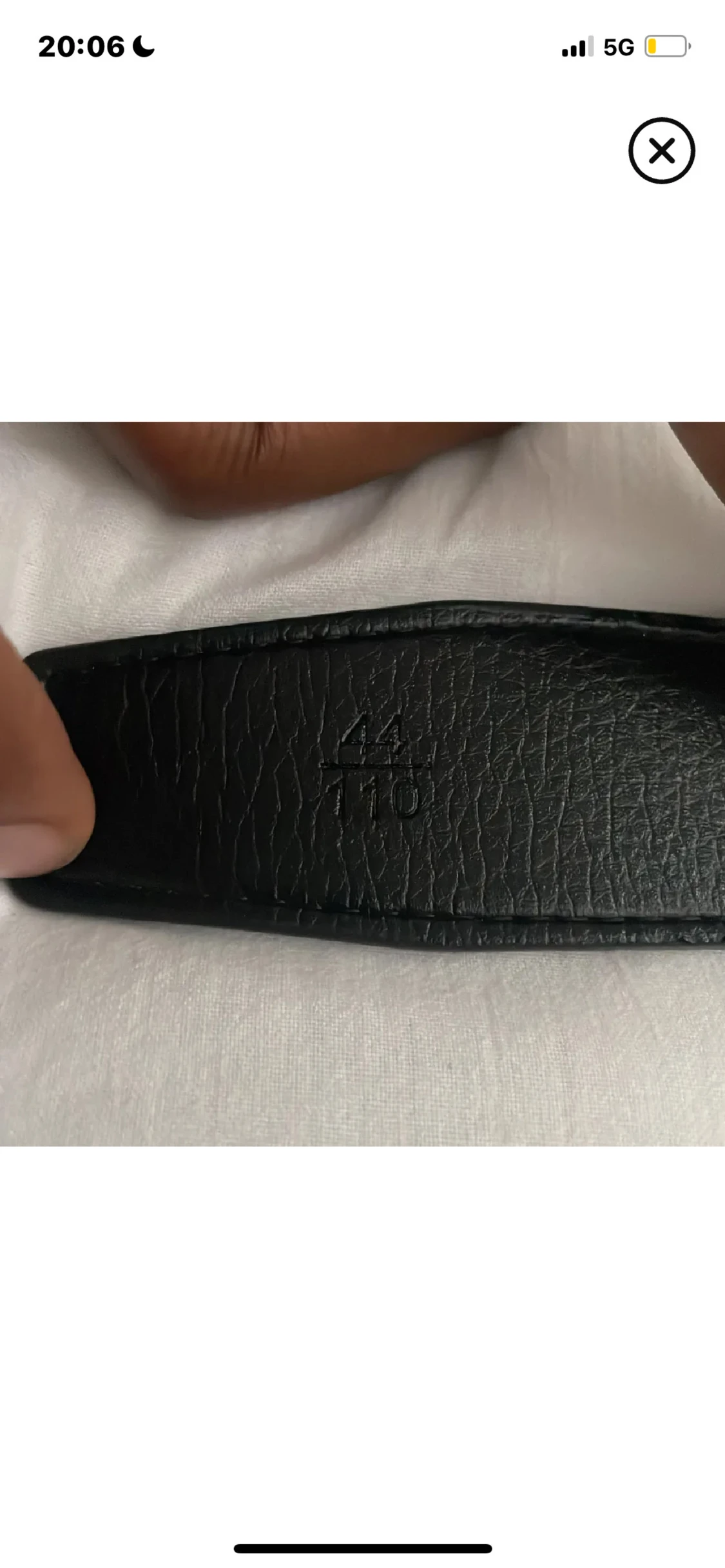 Svart skärp med H-spänne - 3