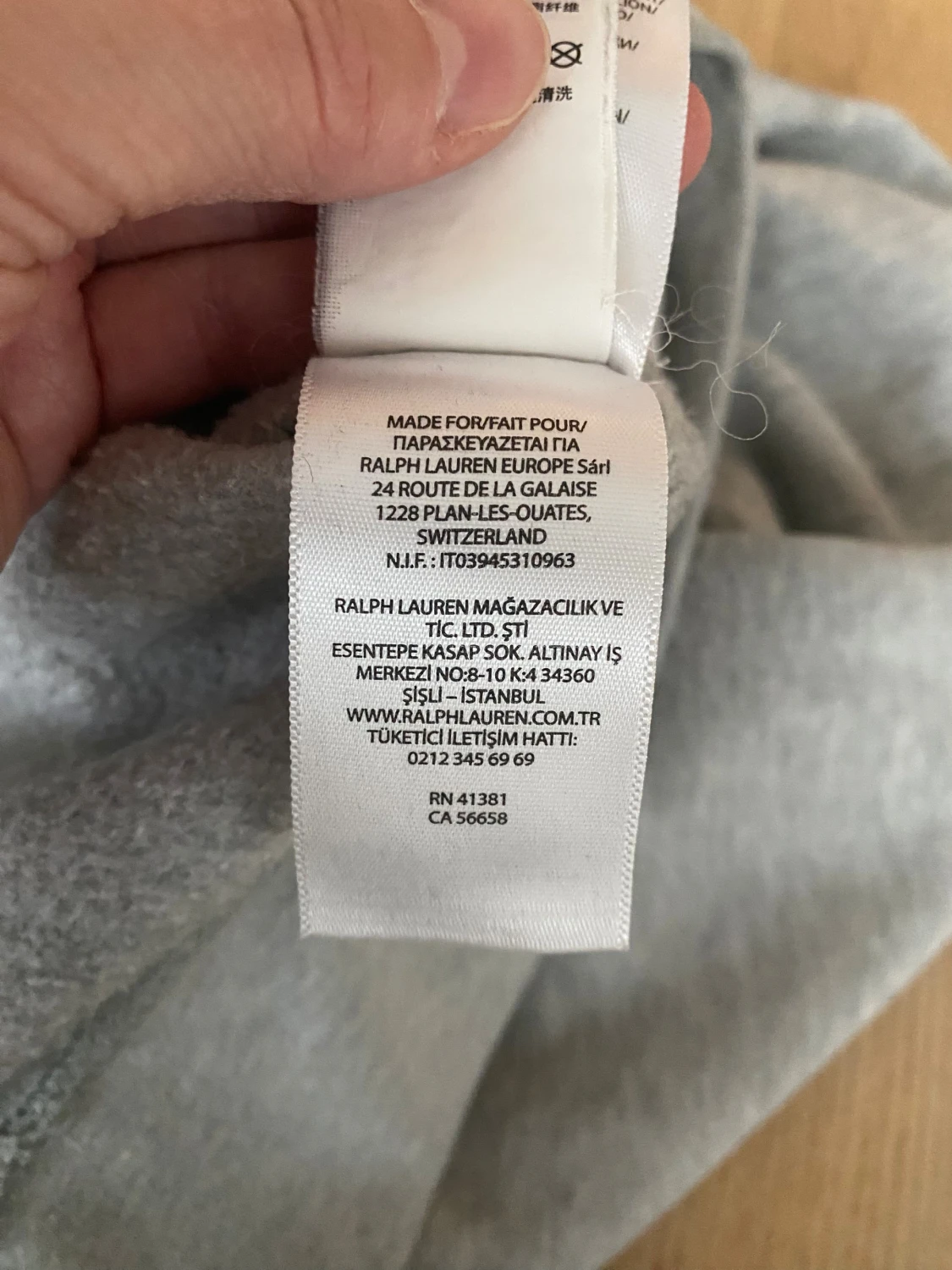 Grå hoodie stl M Polo Ralph Lauren - 4