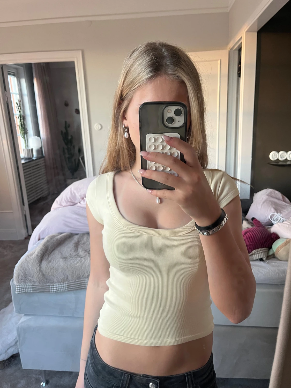 Ljusgul topp från Zara