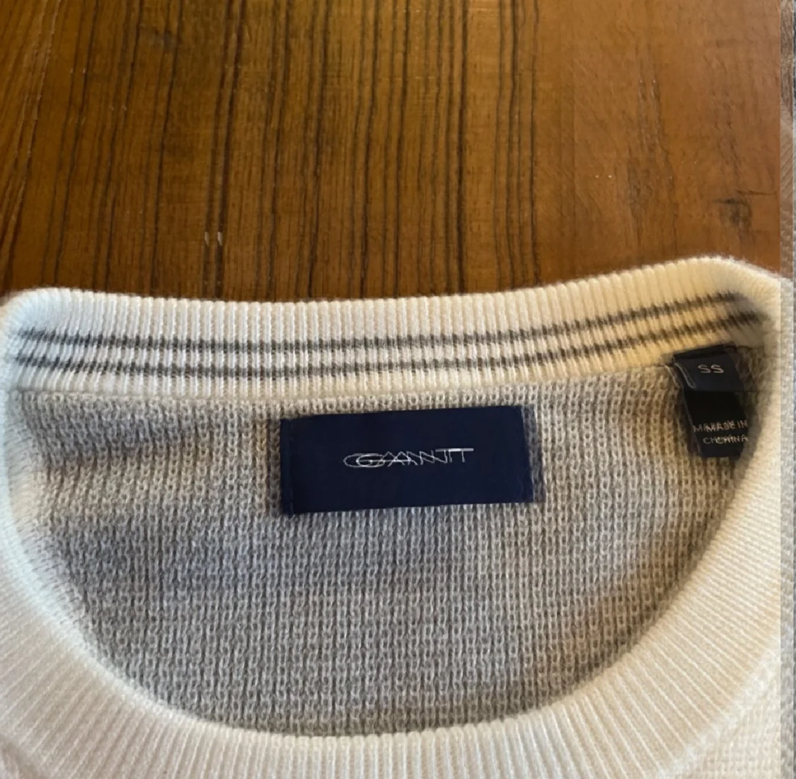 Vit stickad tröja från GANT - 3