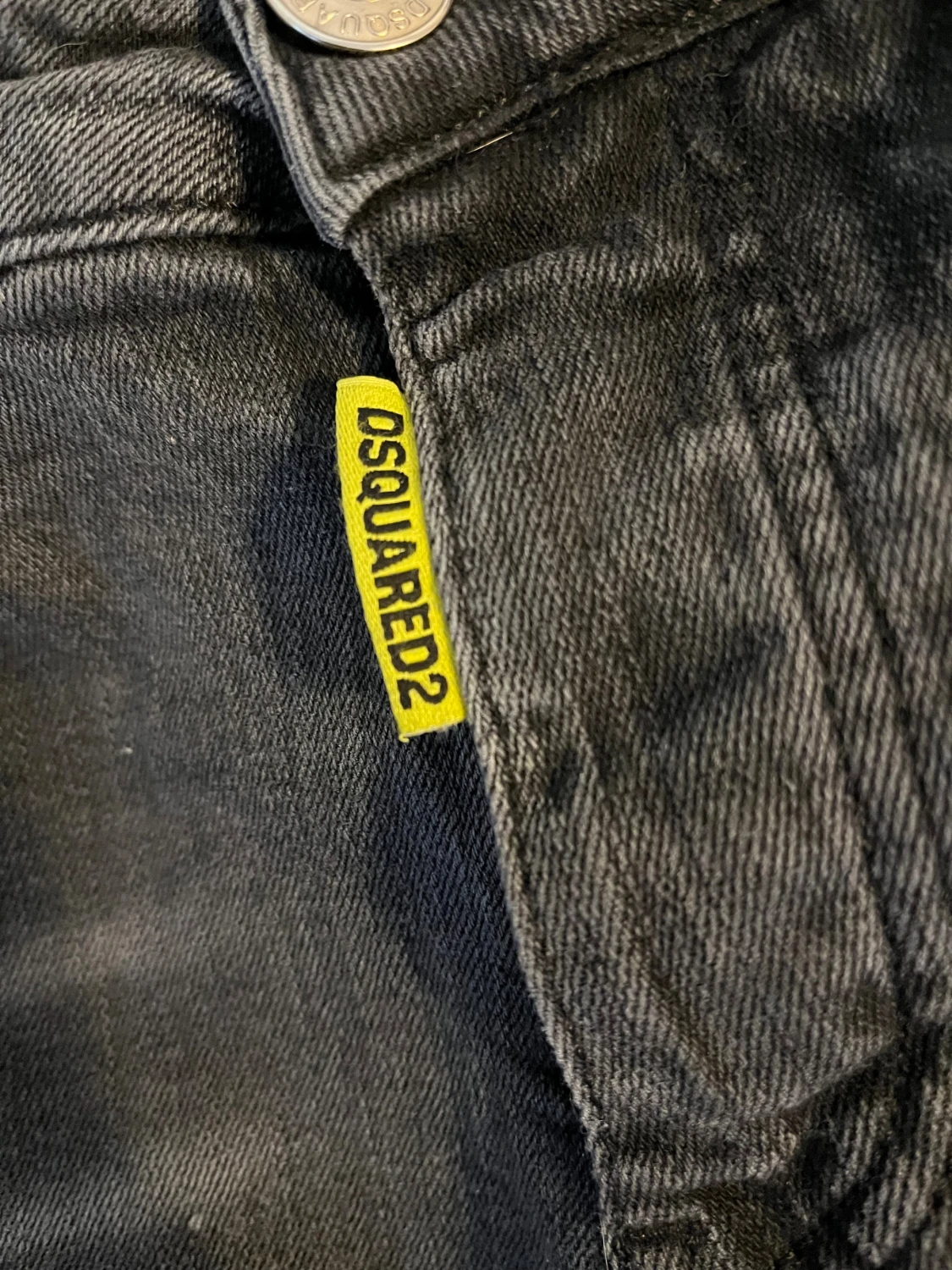 Svarta Dsquared2 jeans med färgstänk - 1