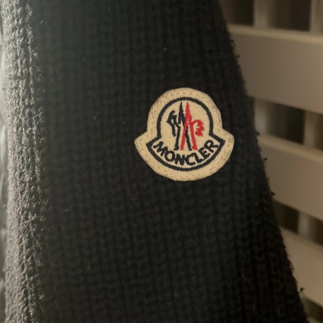 Svart Moncler cardigan med huva - 1