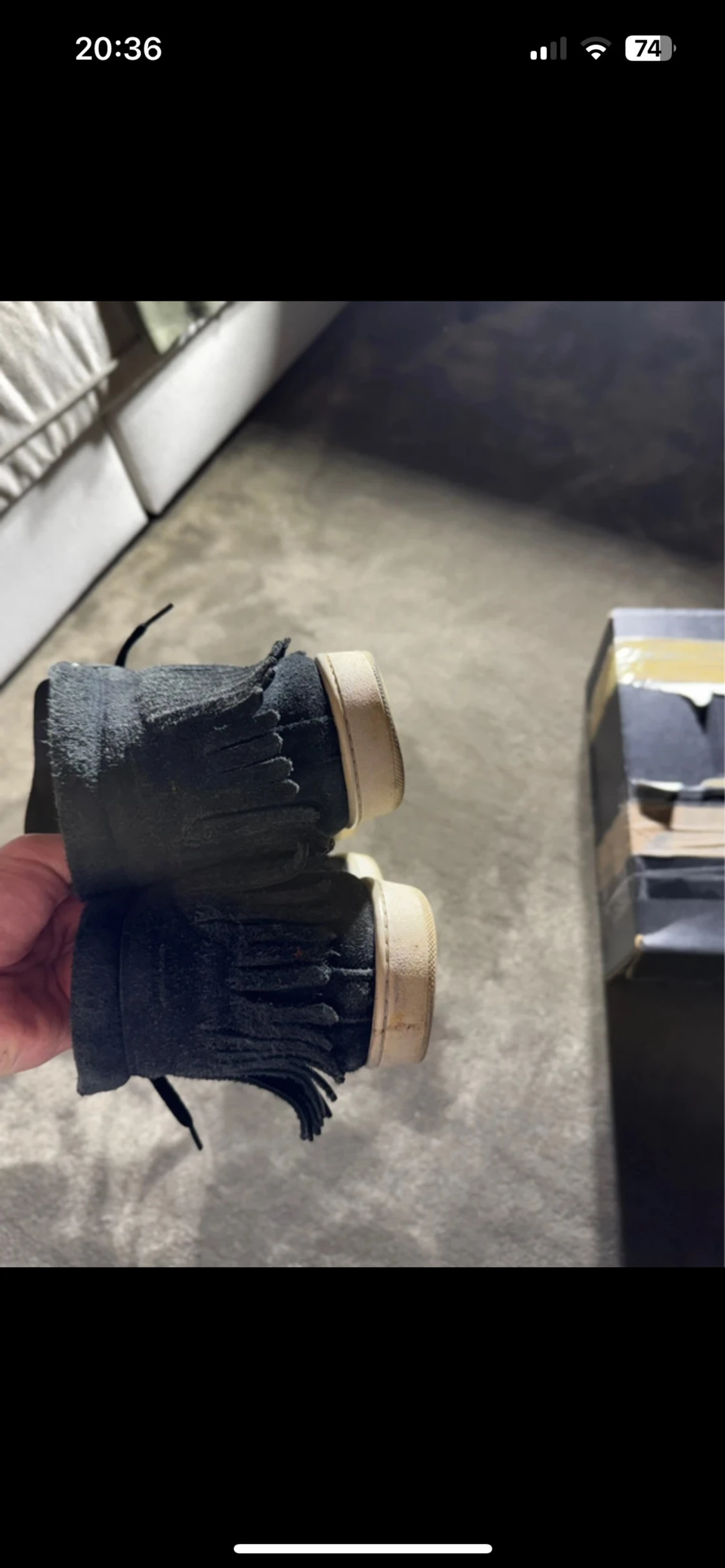 Saint Laurent svarta mocka sneakers - 4