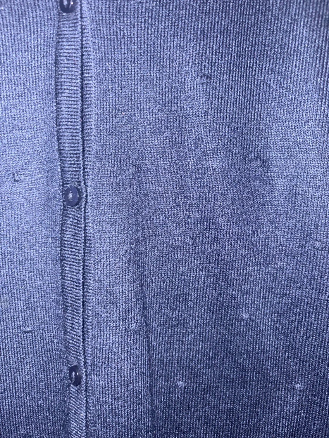 Mörkblå kofta med knappar - 2