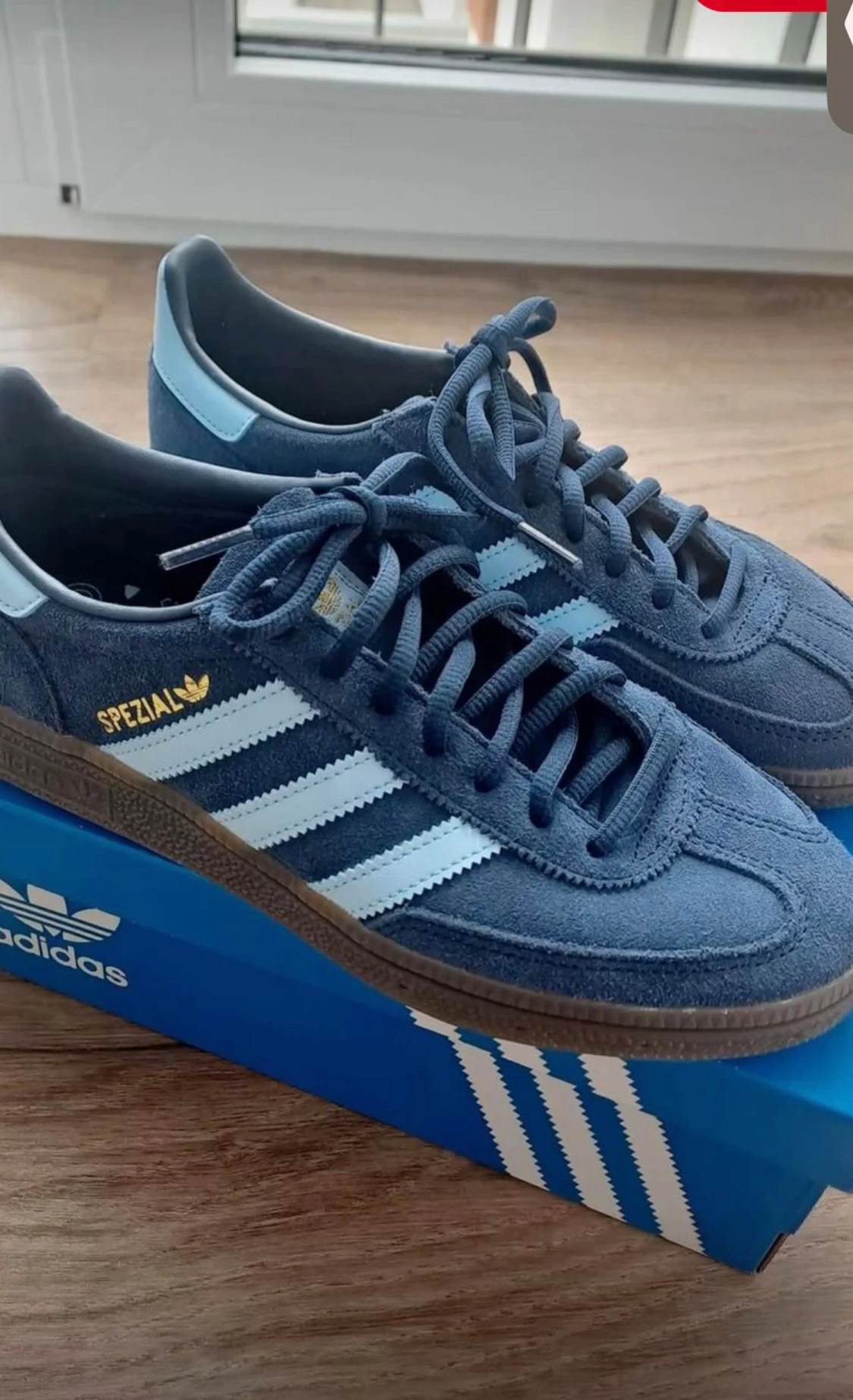 Adidas Spezial blå sneakers mocka - 2