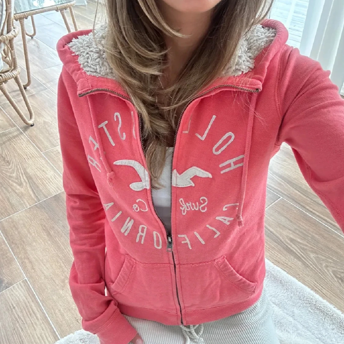 Hollister zip med foder