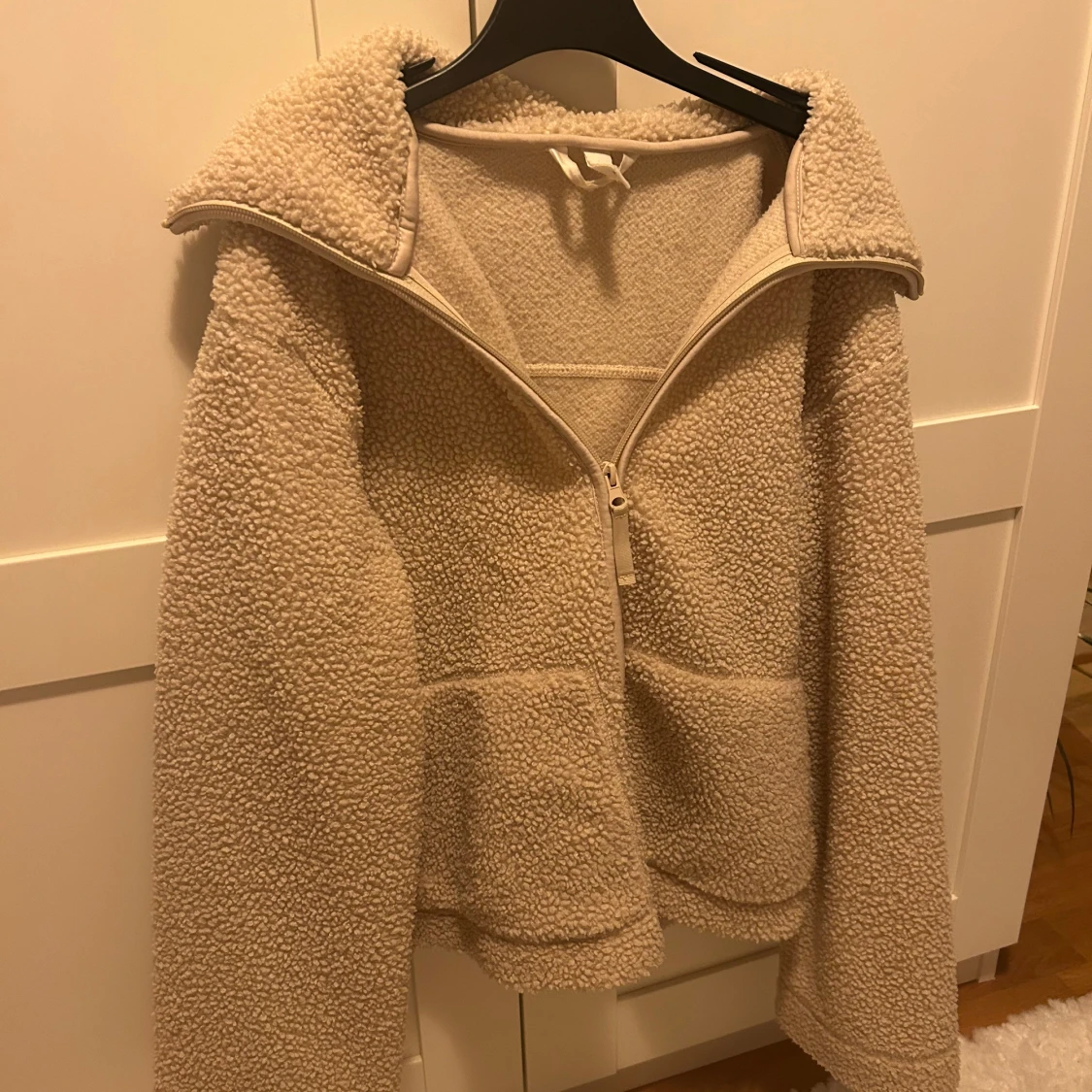 Beige teddyjacka  - 2