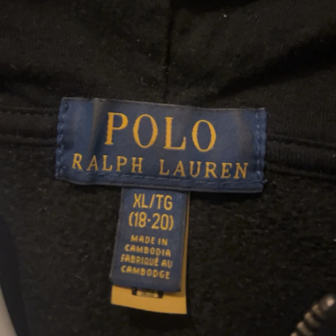 Svart hoodie från Polo Ralph Lauren XL - 1
